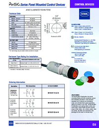 Thumbnail of document Data Sheet - 8018/3 Illuminated Pushbuttons